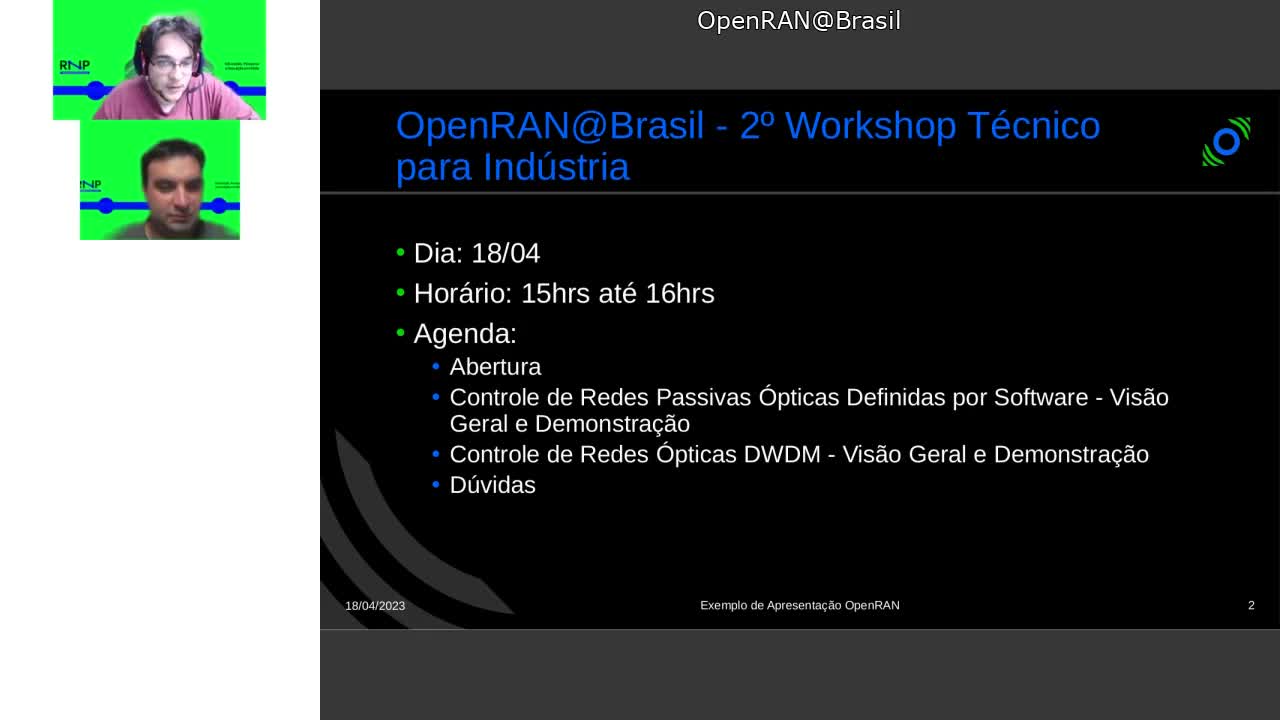 OpenRAN Brasil - 2o Workshop para a Indústria